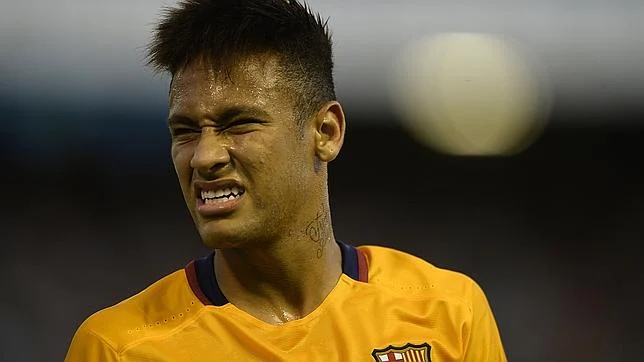 Neymar, durante el partido contra el Celta