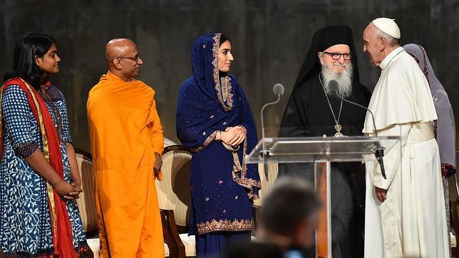 El Papa Francisco se reune con representantes musulmanes y judíos en la Zona Cero del 11-S