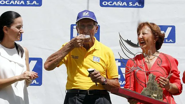 Federico Martín Bahamontes, durante la última Vuelta Ciclista a Toledo