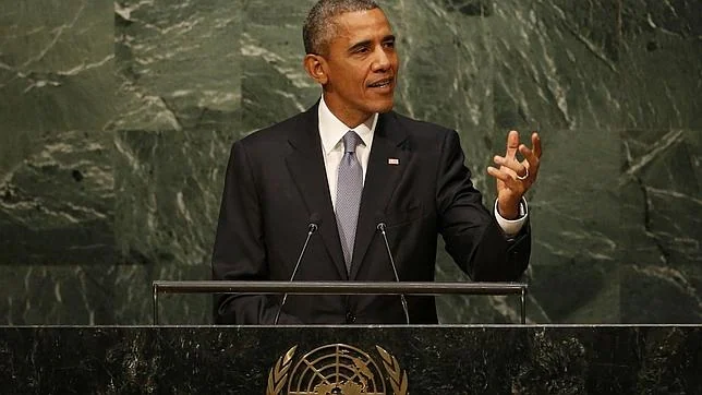 Barack Obama, este lunes en la sede de la ONU