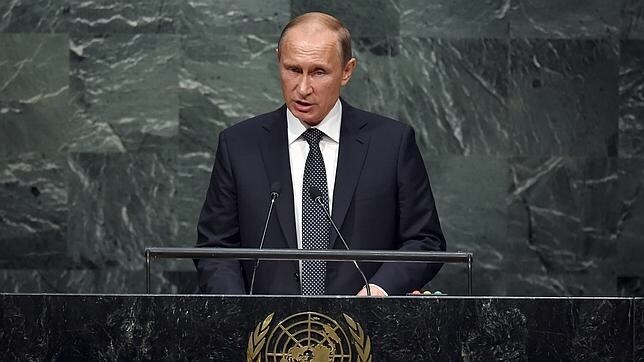 Vladimir Putin, durante su discurso en la ONU