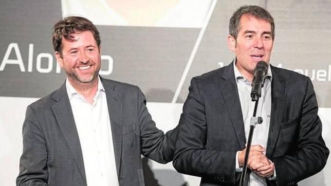 Fernando Clavijo junto a Carlos Alonso en campaña electoral