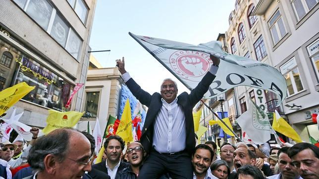 António Costa durante la campaña este jueves