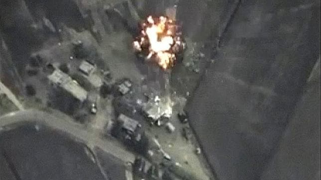 Imágenes de los ataques rusos contra territorio sirio
