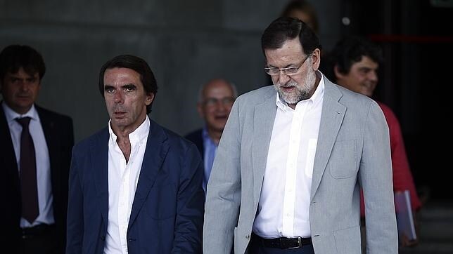 José María Aznar y Mariano Rajoy este verano en el Campus FAES