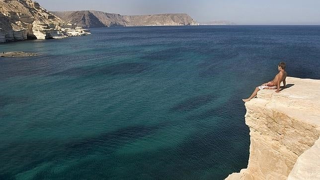 Acantilados de Rodalquilar, en el Parque Natural de Cabo de Gata (Almería)