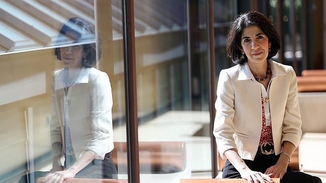 Fabiola Gianotti, próxima directora general del CERN, durante la entrevista concedida a ABC en Madrid