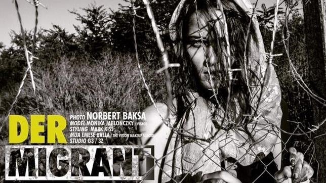 Norbert Baksa, el fotógrafo húngaro que «disfrazó» a una modelo de «refugiada con glamour»