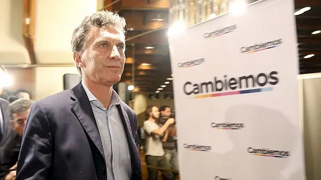 El candidato Mauricio Macri, antes de una conferencia de prensa en Buenos Aires