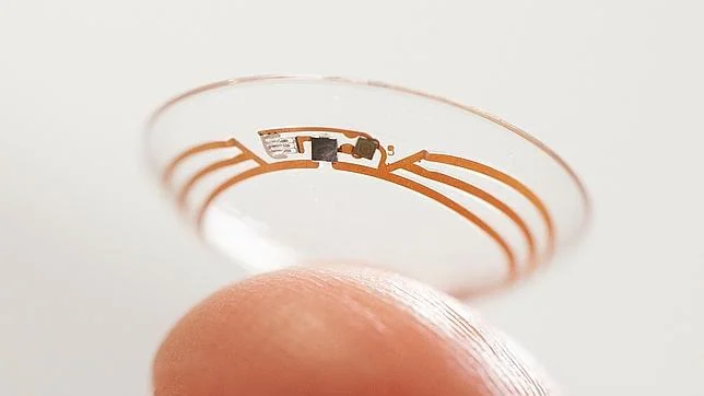 Imagen de un prototipo de las nuevas lentes de contacto de Google