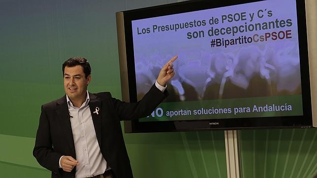 Moreno ve «técnica y políticamente imposible» apoyar los presupuestos de la Junta para 2016