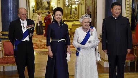 Benquete de Estado ofrecido en el Palacio de Buckingham por la Reina Isabel II