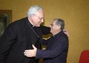El padre Leonardo, presidente de honor de la Fundación Costaleros de Cristo vivo