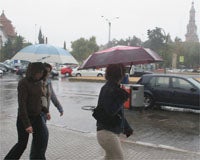 Las lluvias dejan hasta 103 litros por metro cuadrado en algunas zonas de Sevilla