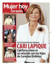Cari Lapique, esta semana en la portada de «Mujer Hoy Corazón»