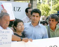 La familia Cortés se manifiesta contra el juez Tirado
