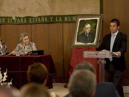 La nutrida representación del PP evidencia la ausencia de Chaves en el acto de Blas Infante