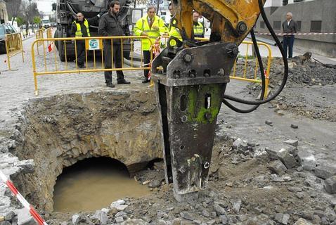 Obras de urgencia en el arroyo en previsión de más lluvias