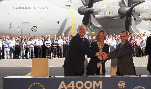 España aportará 525 millones más al programa A400M