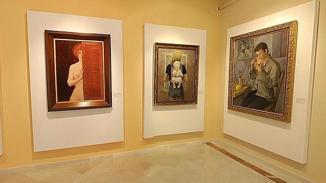 Algunas de las pinturas expuestas