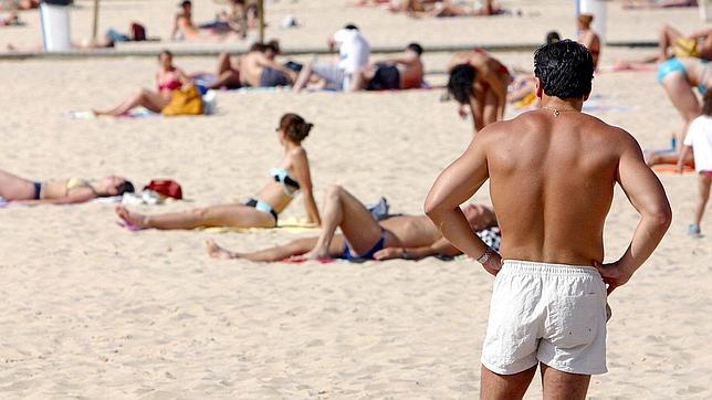Bañistas en la playa