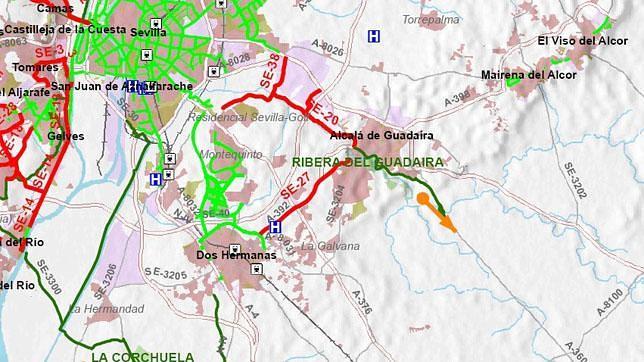 Un carril bici de 6,3 kilómetros unirá Dos Hermanas con Alcalá