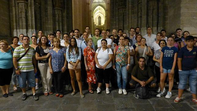 Unos 65 peregrinos de La Oliva asisten a la celebración de la Virgen de los Reyes