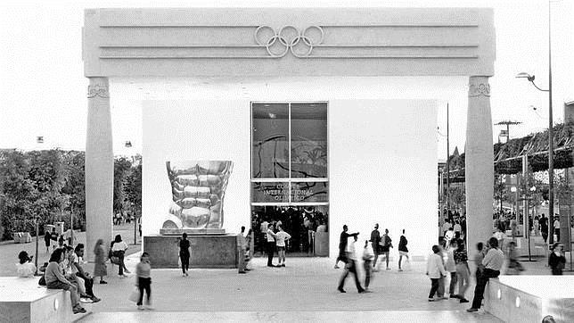 El pabellón olímpico en la Expo del 92