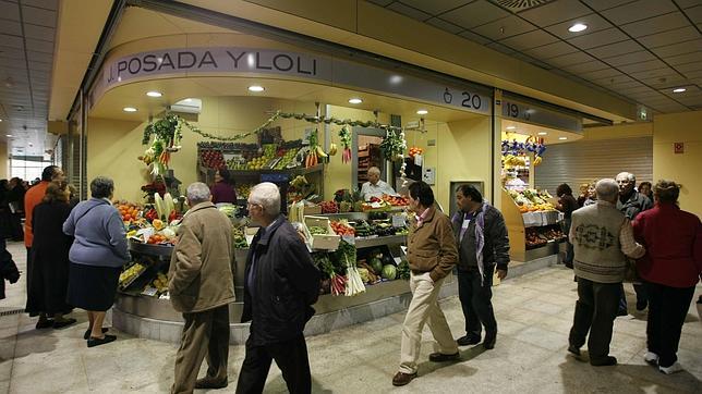 El actual mercado de la Encarnación, bajo las setas