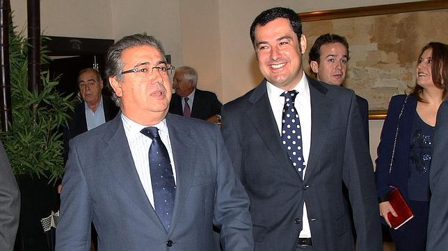 Zoido pide apoyo a Juan Manuel Moreno para los proyectos de Sevilla