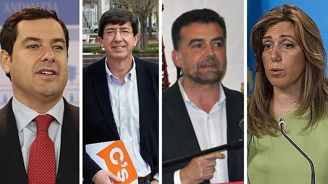 Así son los candidatos de los principales partidos a las elecciones autonómicas en Andalucía