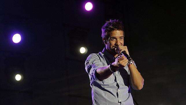 Pablo Alborán, durante un concierto en Córdoba