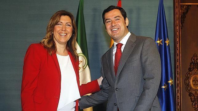 Juanma Moreno y Susana Díaz: una campaña electoral de 20.000 kilómetros