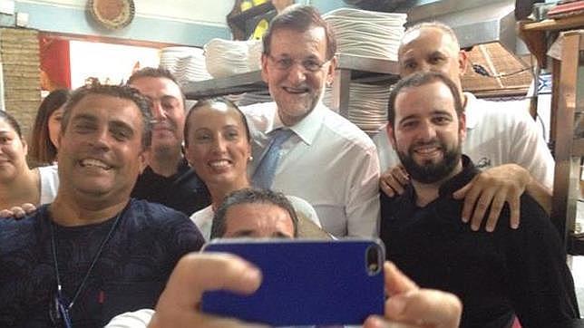 Mariano Rajoy visita el restaurante de Rogelio León