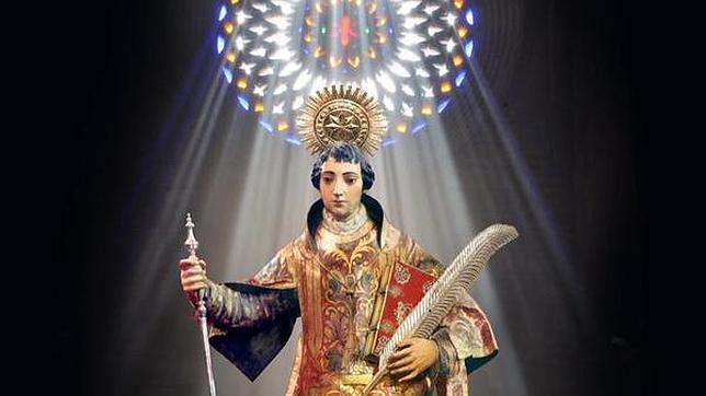Luz de vidriera para San Lorenzo Mártir