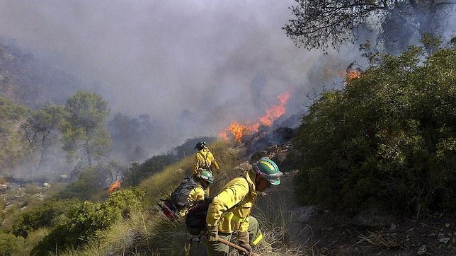 Las zonas de los incendios de Jaén y Granada serán de actuación especial