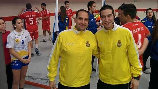 Murillo, junto a su compañero Fernández