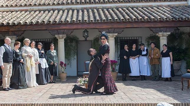 Visita real en el Palacio de Viana