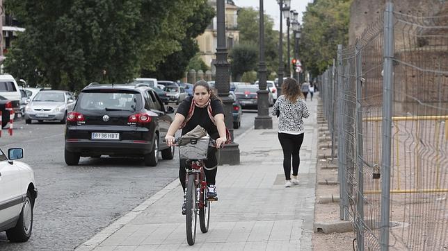 Frenada en seco del carril-bici