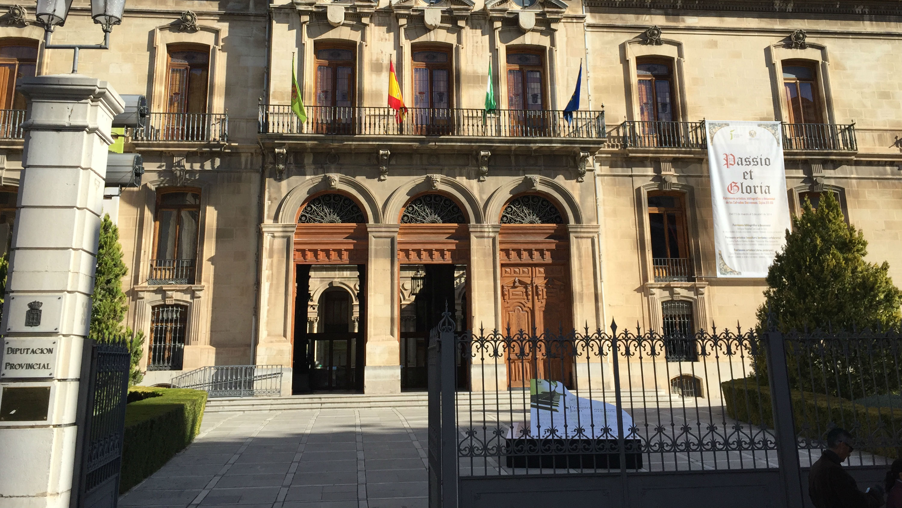 El palacio de la Diputación de Jaén se alza sobre el solar de un antiguo convento franciscano.