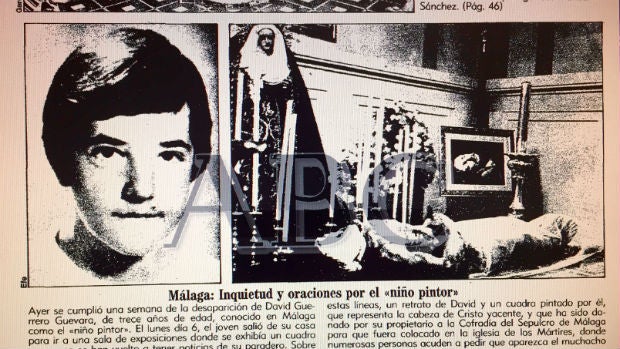 Piden que se dé al fin por muerto al «niño pintor» de Málaga