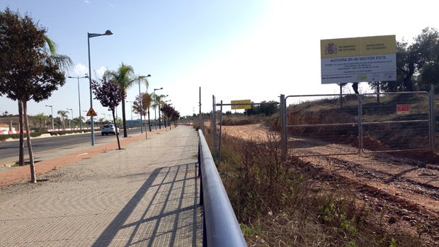 Zona de Entrenúcleos donde irá el acceso a la SE-40