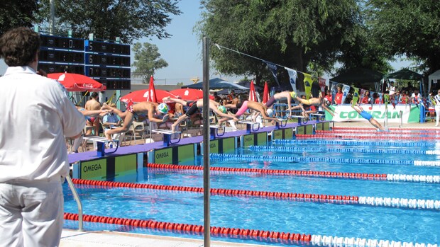 Campeonato andaluz de natación celebrado en Dos Hermanas