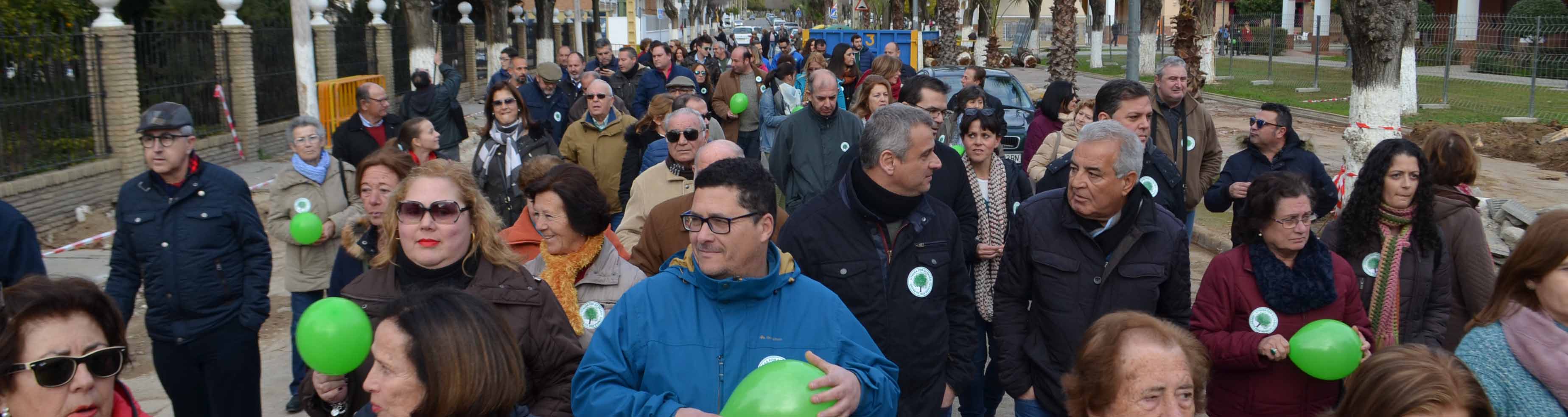 Los manifestantes recorrieron el paseo de Consolación