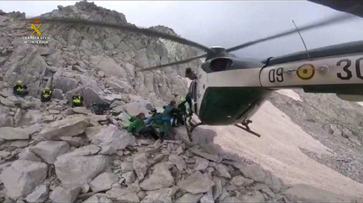 El rescate de una familia sevillana atrapada en el Pirineo