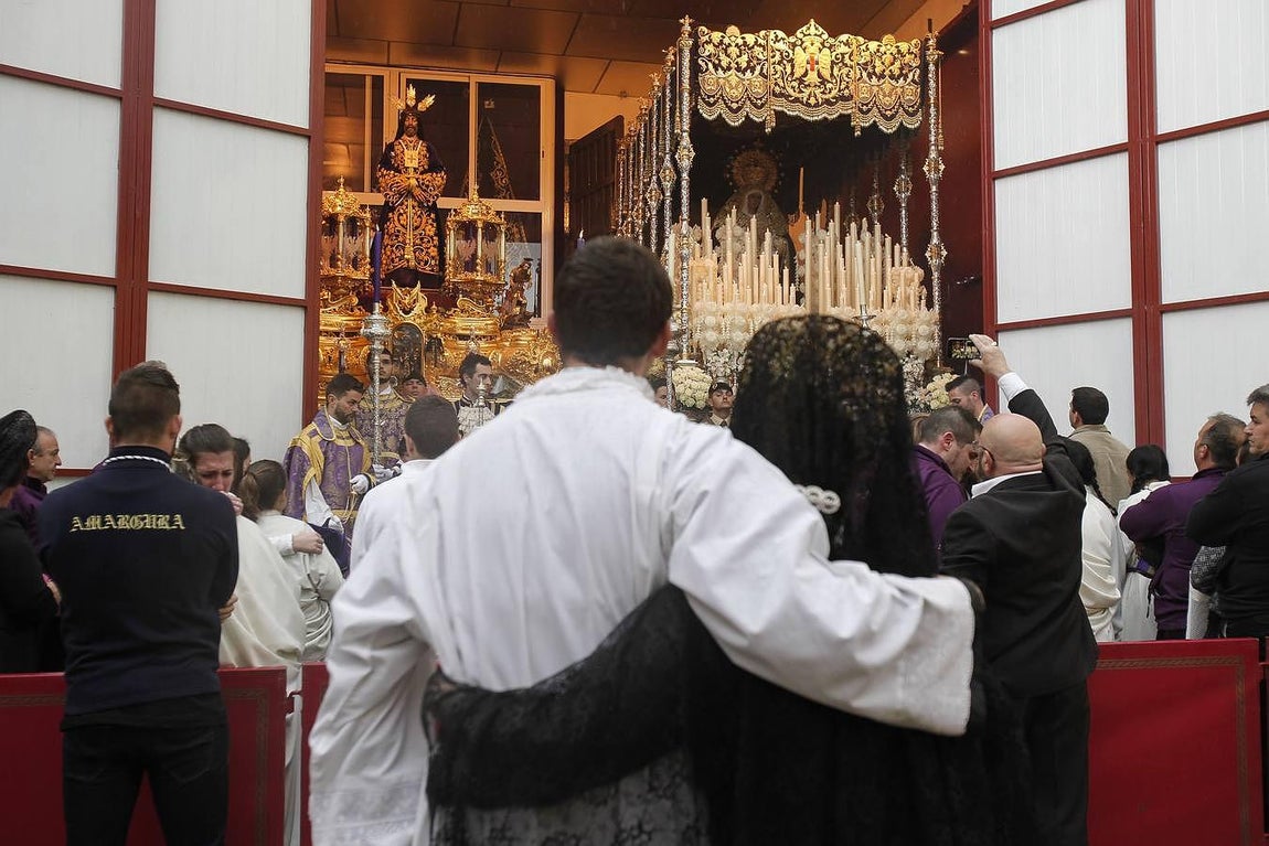 La lluvia impidió al Rescatado salir en estación de penitencia