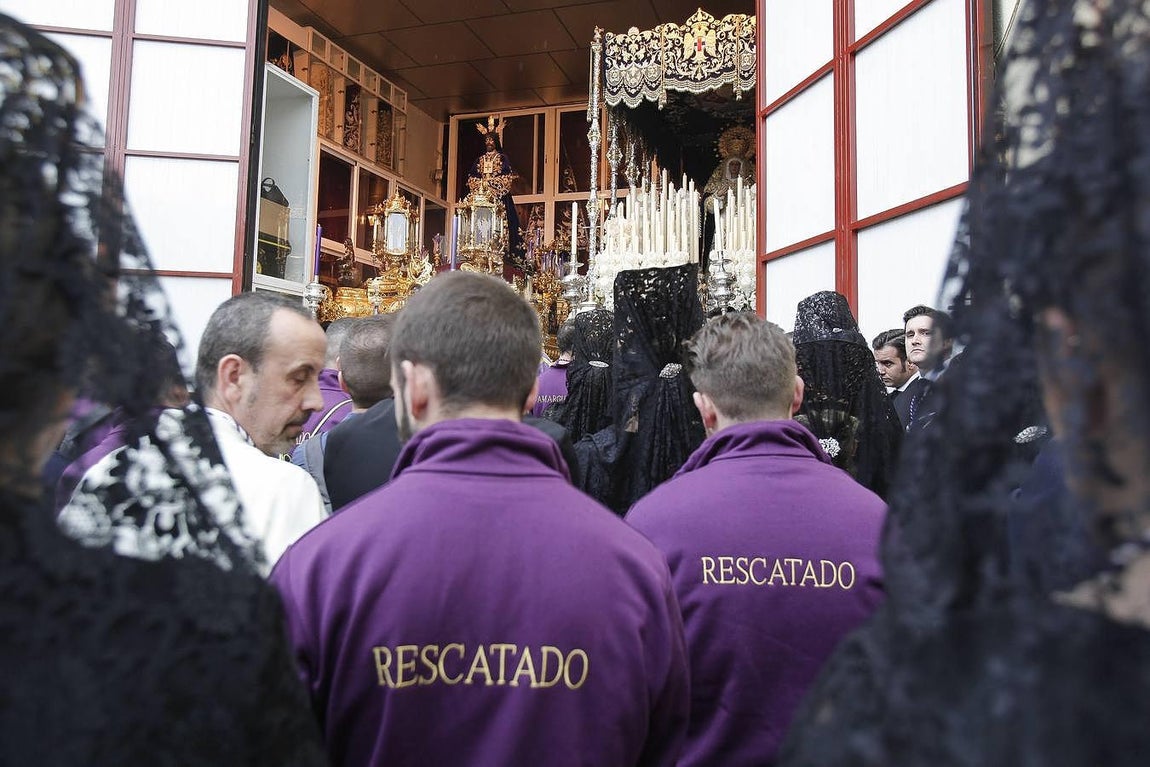 La lluvia impidió al Rescatado salir en estación de penitencia