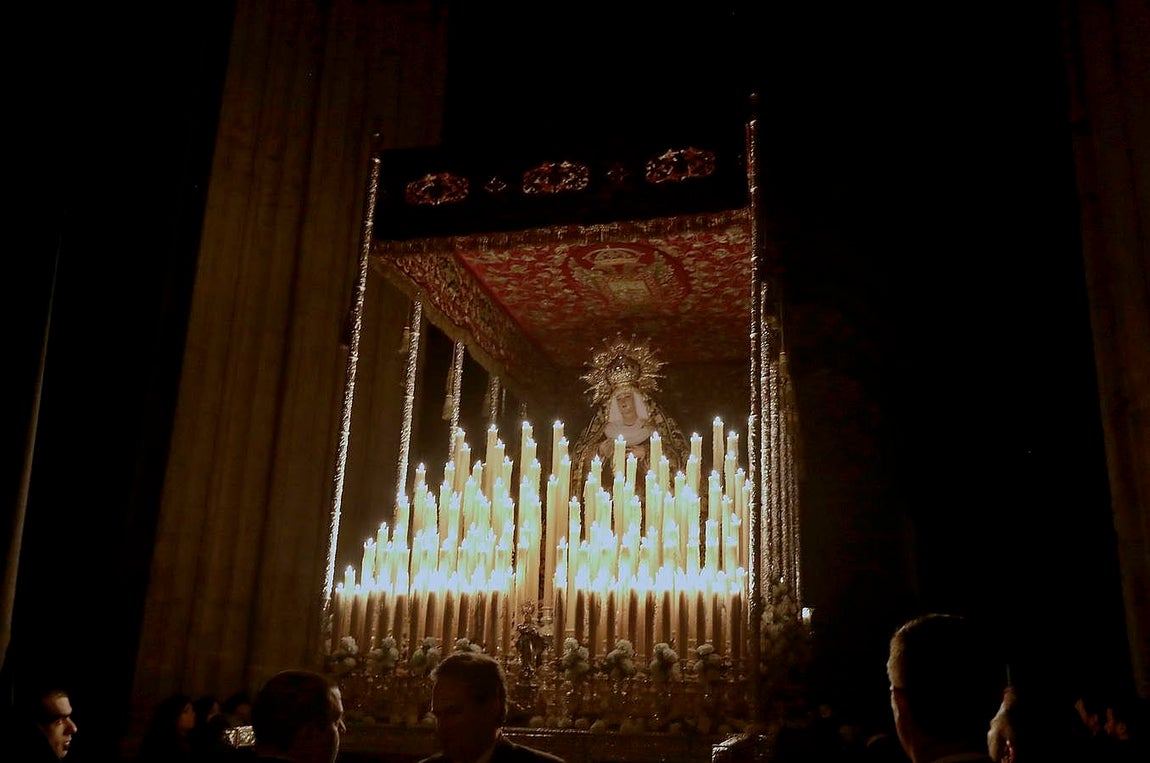 La Madrugada en el interior de la Catedral, por Serrano