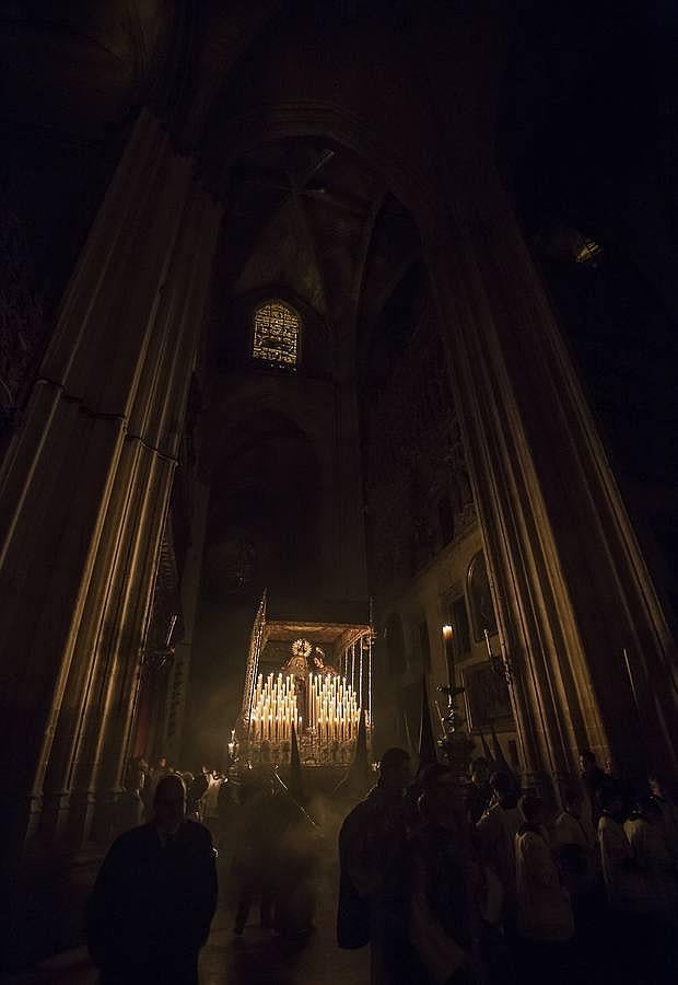 La Madrugada en el interior de la Catedral, por Serrano