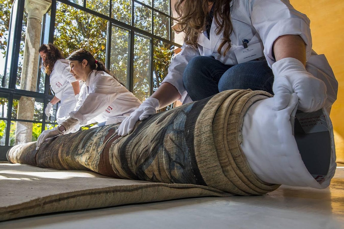 Restauración en directo en el Alcázar